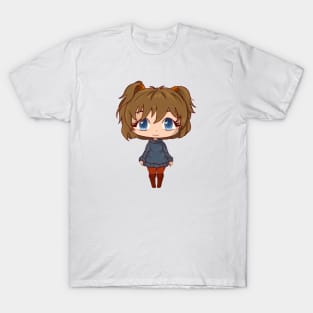 Cute Fall *Chibi* Girl - Cozy Sweater and Boots T-Shirt